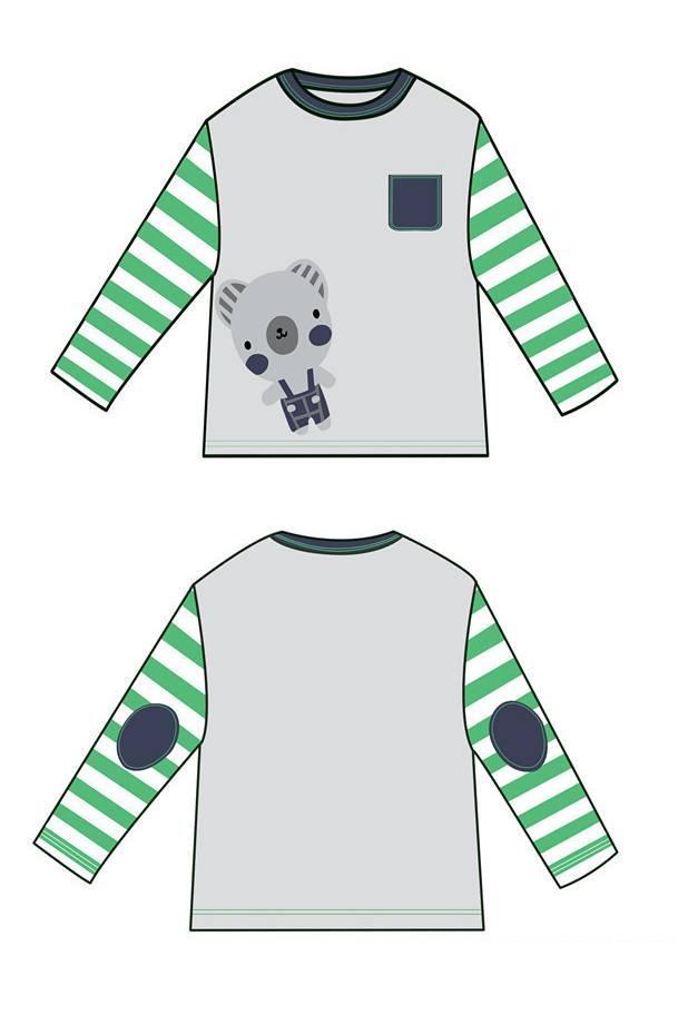 長袖衫款式圖-童裝設(shè)計-服裝設(shè)計